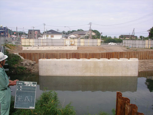 一般国道42号汐入橋下部工事